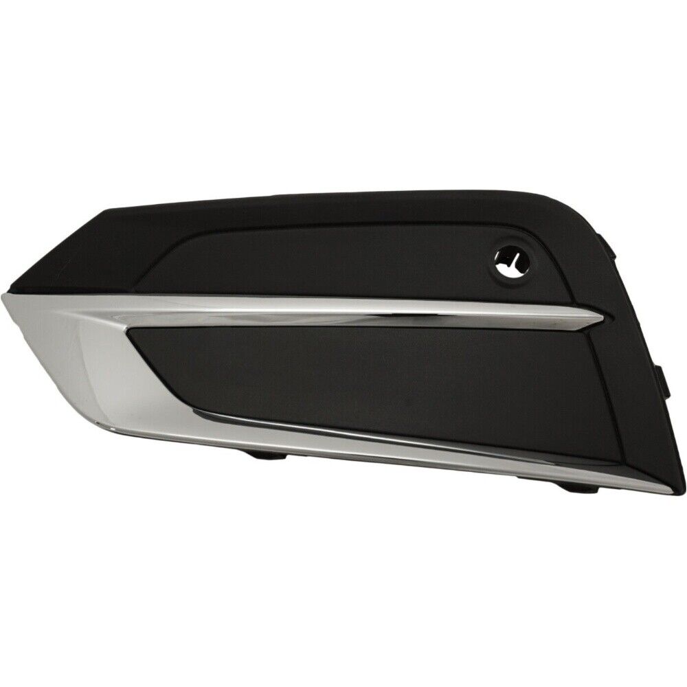 Cache antibrouillard côté conducteur pour Volvo XC60 (2018-2021), noir texturé avec moulure chromée, VO1038111 - Hunt Parts