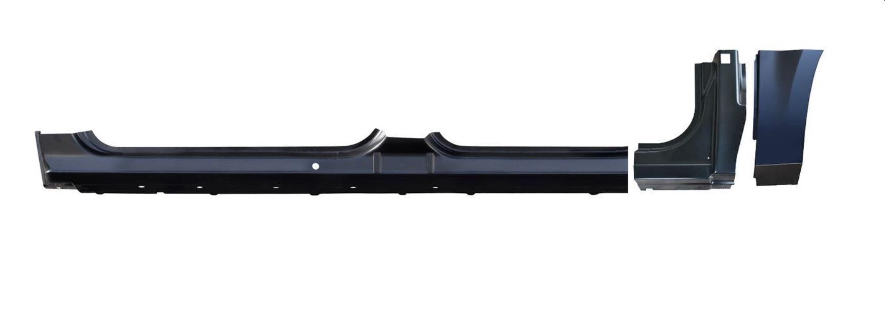 Bas de caisse côté conducteur pour Chevrolet Silverado 1500 2007-2013, cabine double, style d'origine, 0864-109