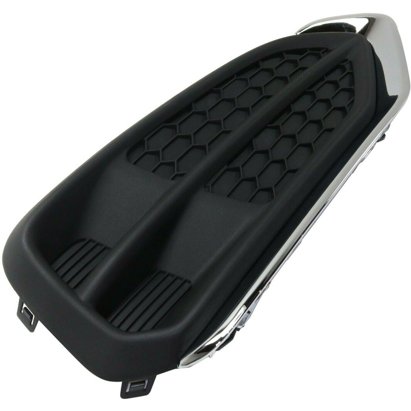 Cache antibrouillard avant côté passager pour Acura RDX 2016-2018, noir avec moulure chromée, AC1039112