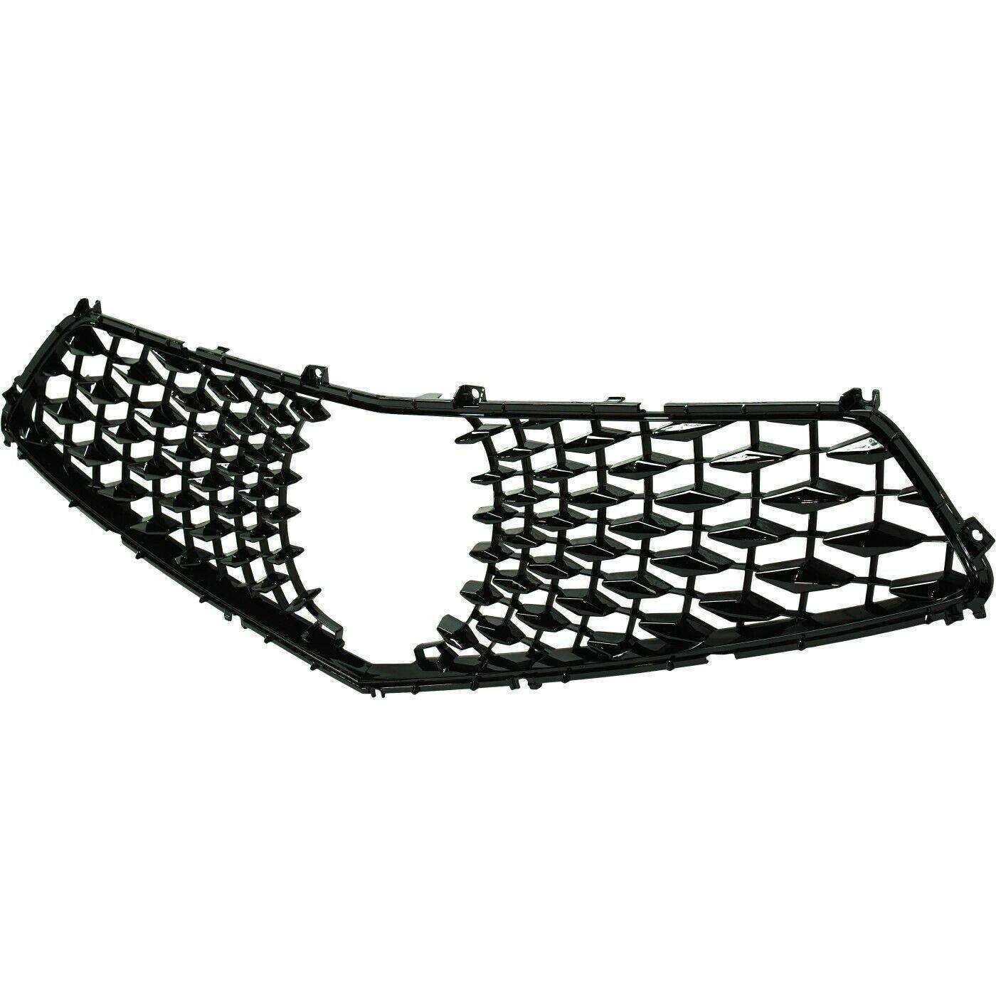 Calandre Acura TLX 2018-2020, finition apprêt noir, style maille, sans A-Spec, AC1201100
