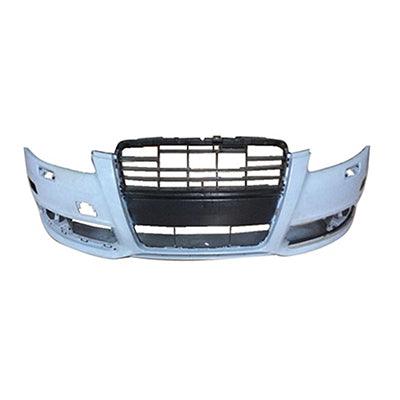 2009-2011 Audi A6 Bumper Front With Wash With Out Sensor Hole With Out S-Line Pkg Primed Capa