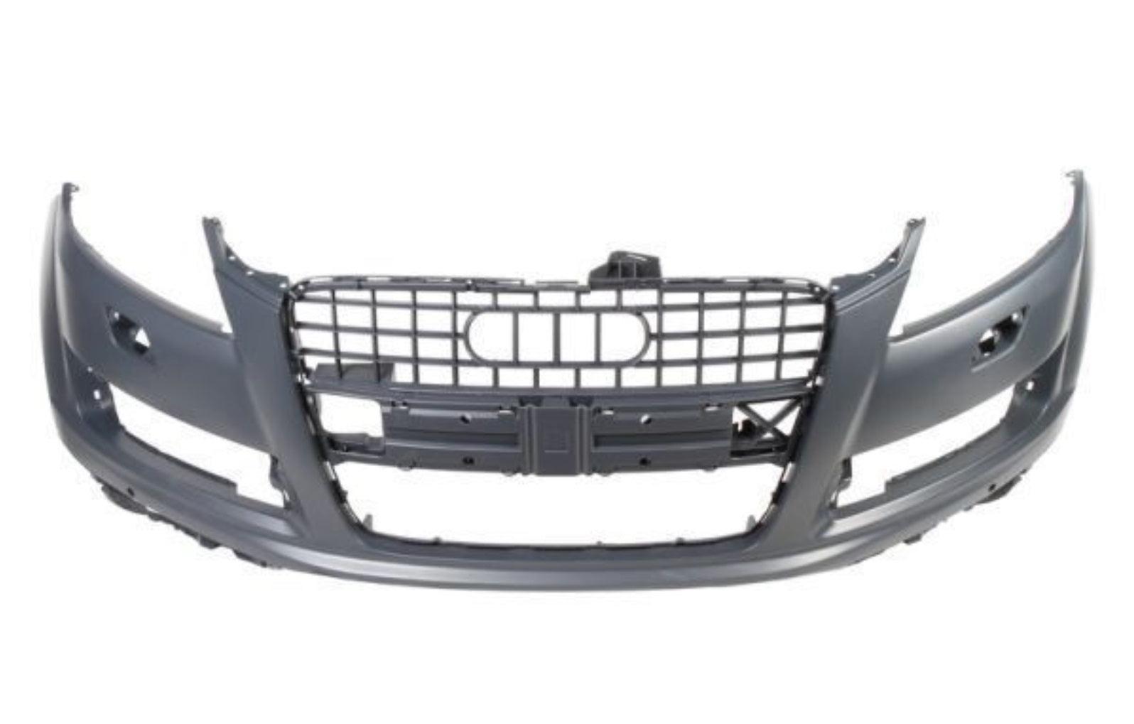 Pare-chocs avant Audi Q7 2010-2015 apprêté avec capteur/lave-glace sans finition S-Line, AU1000179