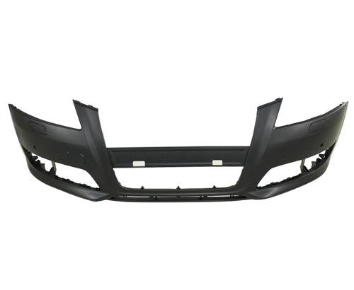 Pare-chocs avant Audi A3 2009-2013 avec capteur/orifice de lavage, sans pack sport, apprêté, AU1000201C