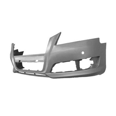 2009-2013 Audi A3 Bumper Front With Sensor Hole With Out Wash Hole With Out Sprt Pkg Primed