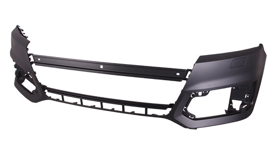 Pare-chocs avant Audi Q7 2017-2019 apprêté, sans cache pour feu de stationnement/lave-glace, Au1000277C - Hunt Parts