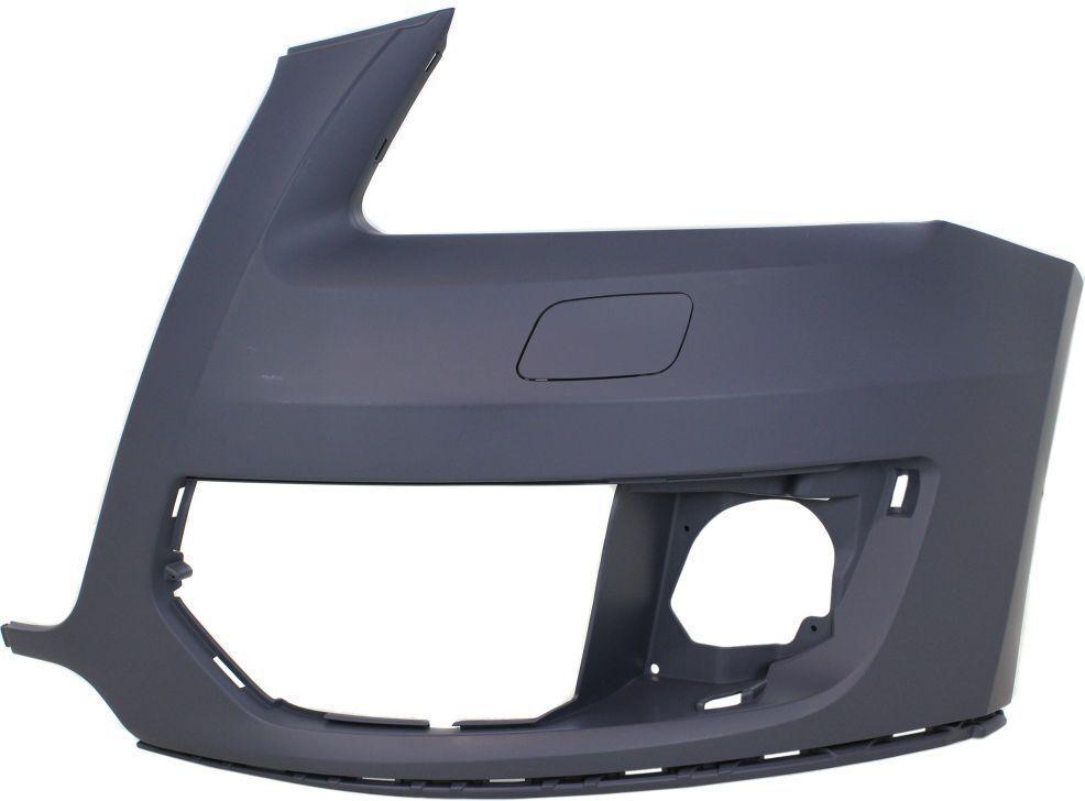 Pare-chocs avant côté passager Audi Q5 2009-2012 sans trou pour capteur, apprêté noir, sans pack S-Line, AU1017100