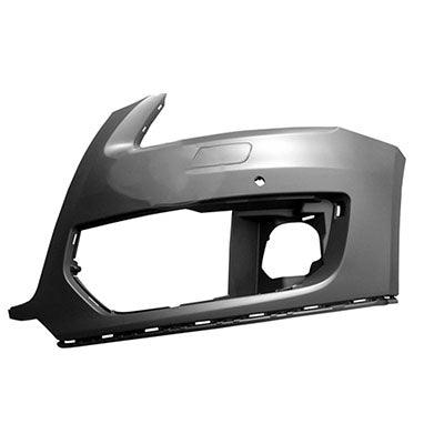 Pare-chocs avant côté passager pour Audi Q5 2009-2012 avec trou pour capteur, apprêté noir, sans pack S-Line, AU1017101