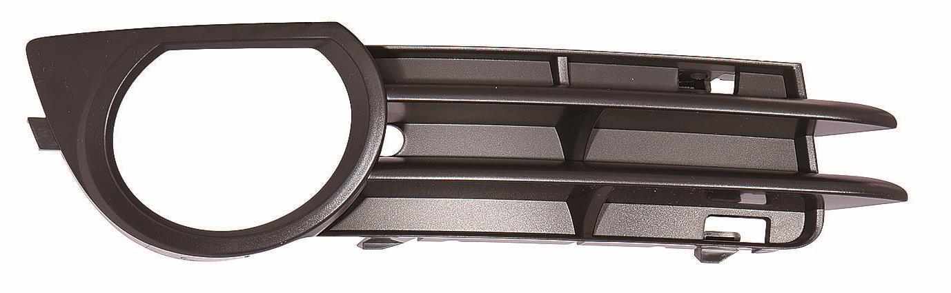 Calandre inférieure côté passager Audi A3 2006-2008 avec ouïe antibrouillard, noir mat, sans version Sport, AU1039103
