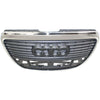 2005-2008 Audi A6 Grille Silver Black With Out Sensor