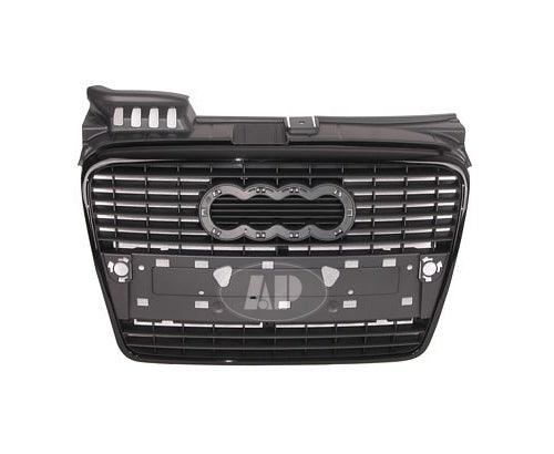 Calandre Audi A4 2006-2008 (Ptd/Apprêté noir) sans pack S-Line, AU1200113