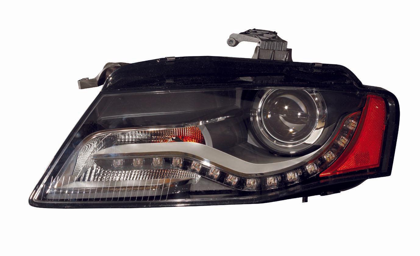 Phare avant gauche (côté conducteur) pour Audi A4 2009-2010 Berline/Break Xénon sans courbure, haute qualité, AU2502150