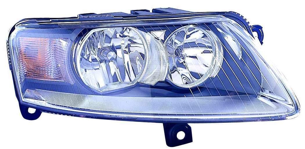 Phare avant côté passager pour Audi A6 2005-2008, halogène, berline, 45085, haute qualité, AU2503131