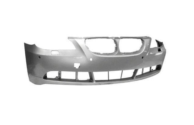 Pare-chocs avant BMW Série 5 2004-2007 apprêté avec trou pour capteur, sans pack sport, BM1000153