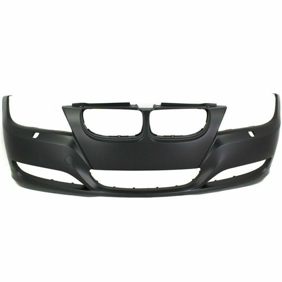 2009-2011 Bmw 3 Series Sedan Bumper Front Primed With Out Sensor Hole With H/Lp Wash Hole