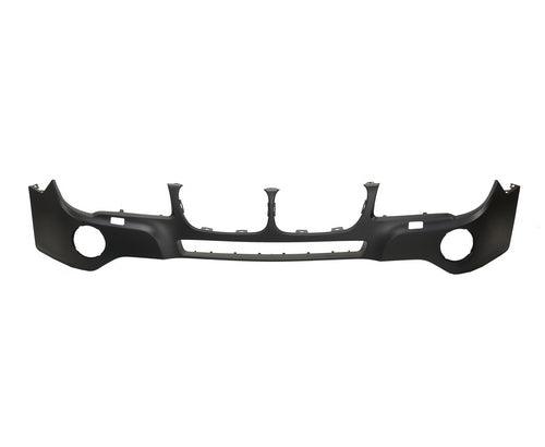 Pare-chocs avant supérieur apprêté pour BMW X3 2007-2010 avec orifice de lavage pour phares/lunettes de soleil, sans pack M, BM1000215C