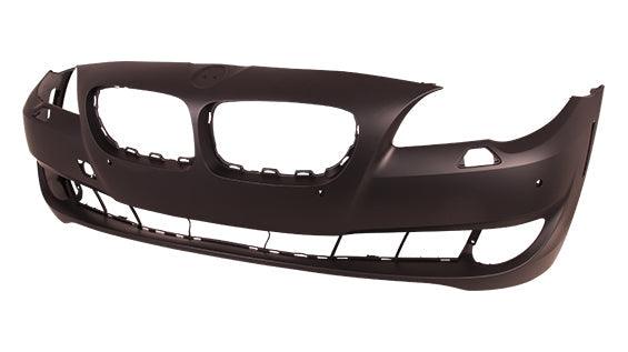 2011-2013 Bmw 5 Series Bumper Front With Sensor Hole With Out Side Cam Hole Primed Sedan With Out M Pkg Capa