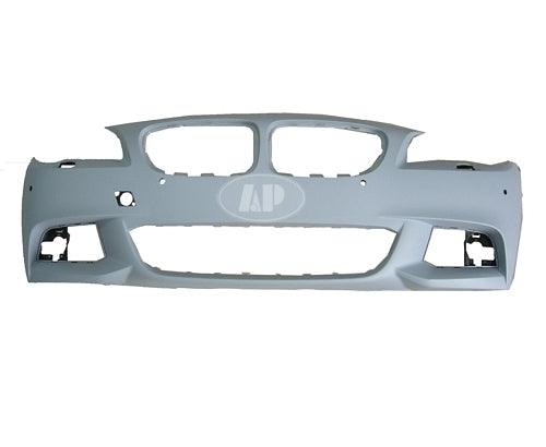 Pare-chocs avant BMW Série 5 2011-2013 avec trou pour capteur, sans trou pour caméra latérale, avec pack M, apprêté, BM1000255