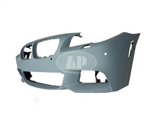 Pare-chocs avant BMW Série 5 2011-2013 avec capteur de position du papillon, trou pour caméra latérale, pack M, apprêté, BM1000256C