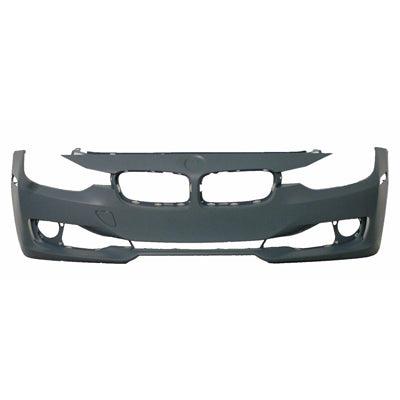 Pare-chocs avant pour BMW Série 3 Berline 2012-2015 avec trou pour capteur/aide au stationnement, sans orifice pour lave-glace/came, sans trou pour moulure, apprêté, BM1000263