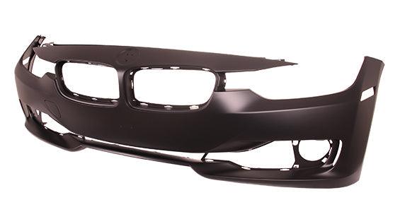 2012-2015 Bmw 3 Series Sedan Bumper Front With Out Sensor/Wash/Cam/Park Distance Control With Out Moulding Hole Primed