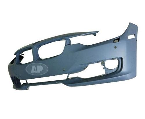 Pare-chocs avant BMW Série 3 Berline 2012-2015 avec capteur/lave-glace, sans trou de came, avec trou de moulure, apprêté, BM1000268