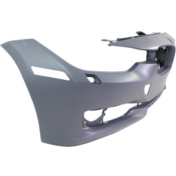 2012-2015 Bmw 3 Series Sedan Bumper Front With Wash With Out Sensor/Cam/Park Distance Control With Moulding Hole Primed Capa