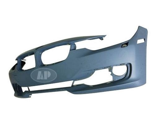 Pare-chocs avant BMW Série 3 Touring 2014-2015 avec lave-glace, sans capteur/caméra/aide au stationnement, avec trou de moulure, apprêté, BM1000271