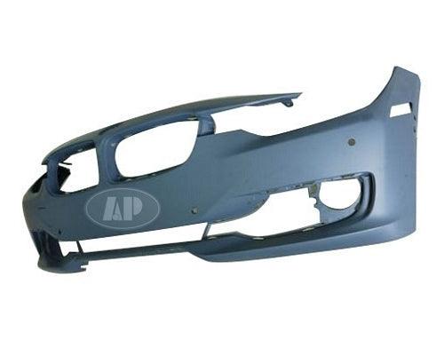 Pare-chocs avant BMW Série 3 Touring 2014-2015 avec capteur/caméra/aide au stationnement, sans trou de lave-glace, avec trou pour moulure, apprêté, BM1000272