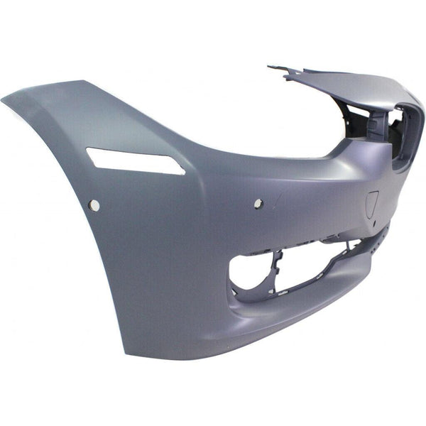 2012-2015 Bmw 3 Series Sedan Bumper Front With Sensor/Cam With Out Wash/Park Distance Control With Moulding Hole Primed Capa