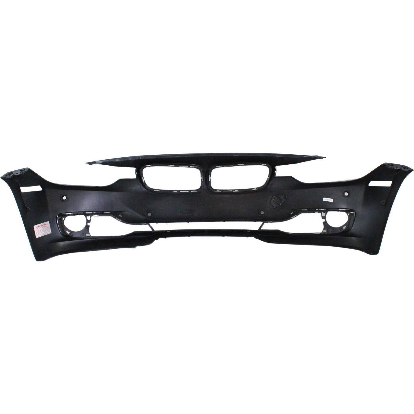Pare-chocs avant BMW Série 3 Berline 2012-2015 avec capteur, sans lave-glace/caméra/aide au stationnement, avec trou de moulure, apprêté, BM1000275C