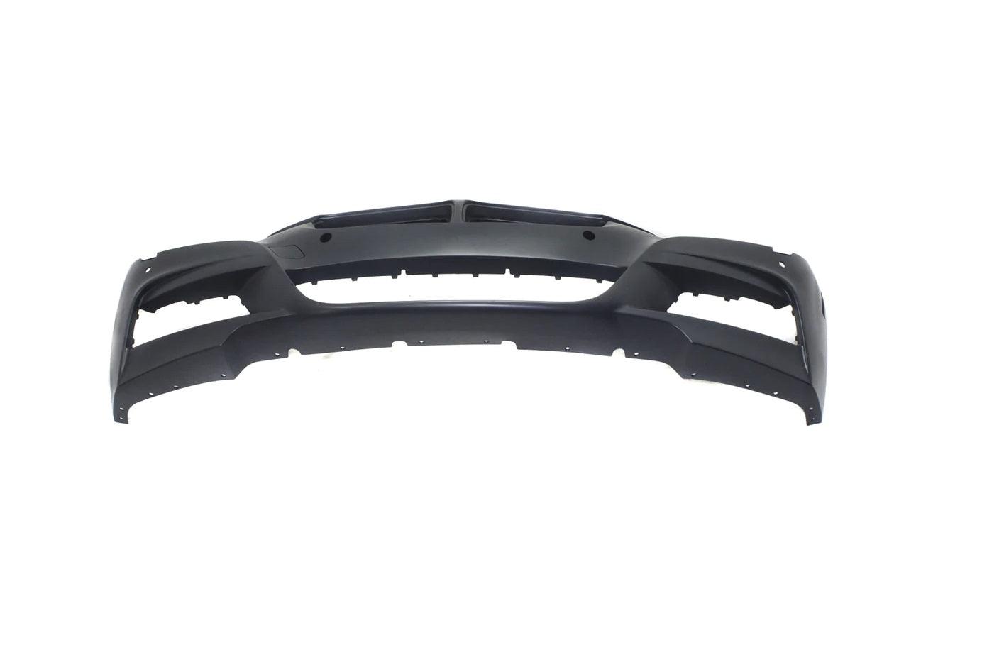 Pare-chocs avant apprêté pour BMW Série 3 Berline (2013-2018) avec pack M, lave-glace, radar de recul, capteur de stationnement et cache caméra, BM1000286C