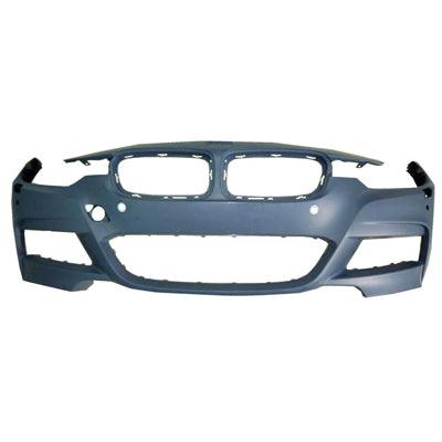 2013-2018 Bmw 3 Series Sedan Bumper Front Primed With M-Pkg/Washer/Park Distance/Park Sensor With Out Camera