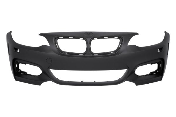 Pare-chocs avant BMW 228i 2014-2016 apprêté sans capteur avec rondelle/pack M, référence BM1000330C - Hunt Parts