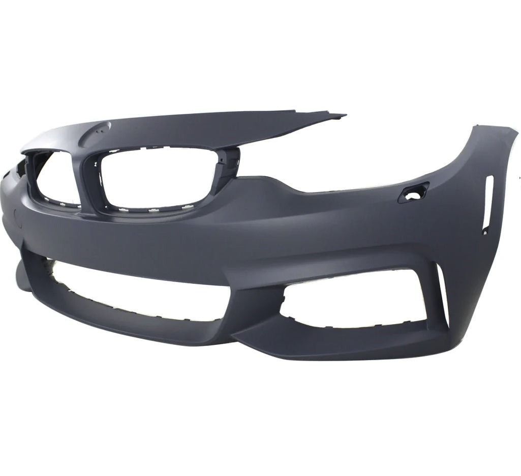Pare-chocs avant BMW Série 4 2014-2016 sans aide au stationnement/caméra/système d'assistance au stationnement avec lave-glace/pack M, référence BM1000341C - Hunt Parts