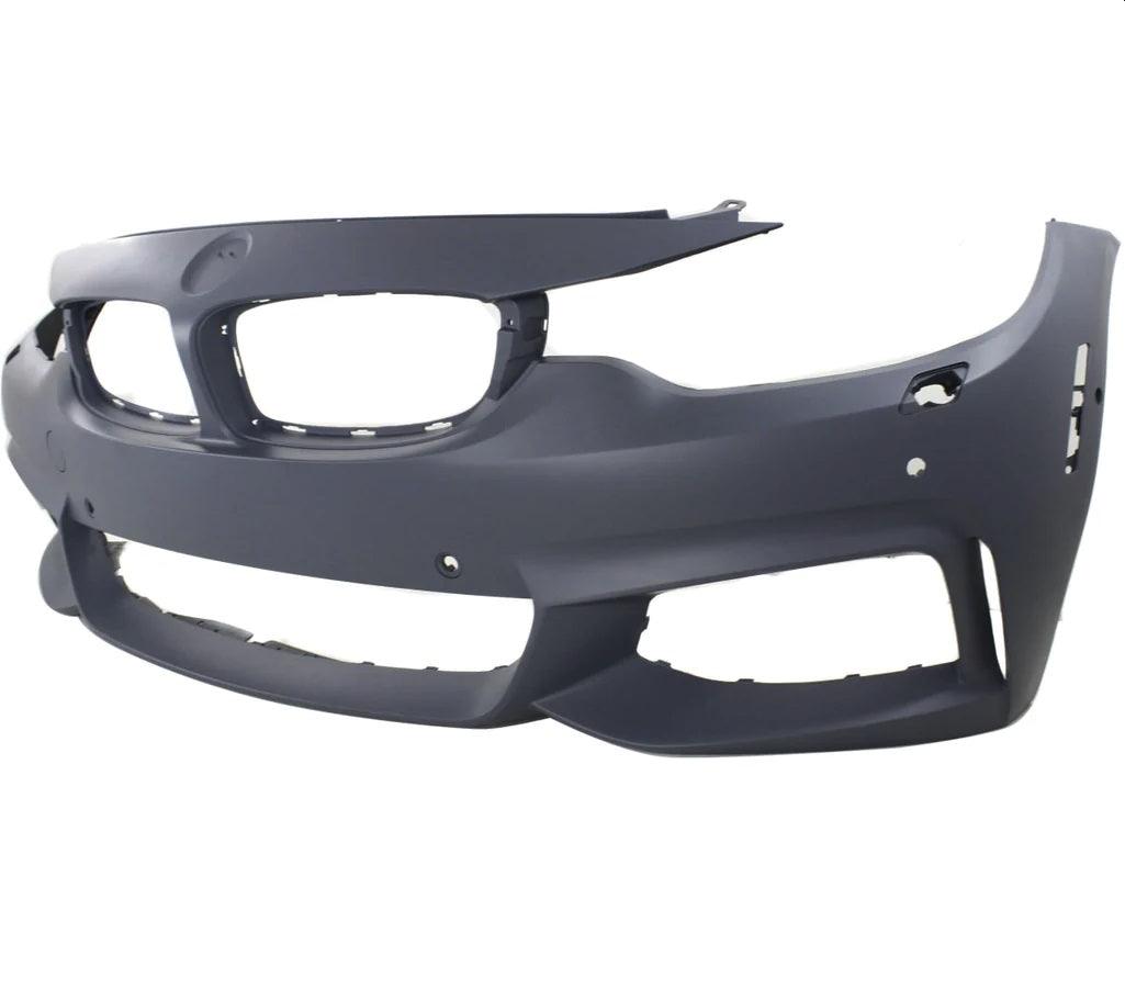Pare-chocs avant BMW 435i 2014-2016 apprêté avec lave-glace, Pack Aide, Park Assist et Pack M, sans caméra, BM1000344