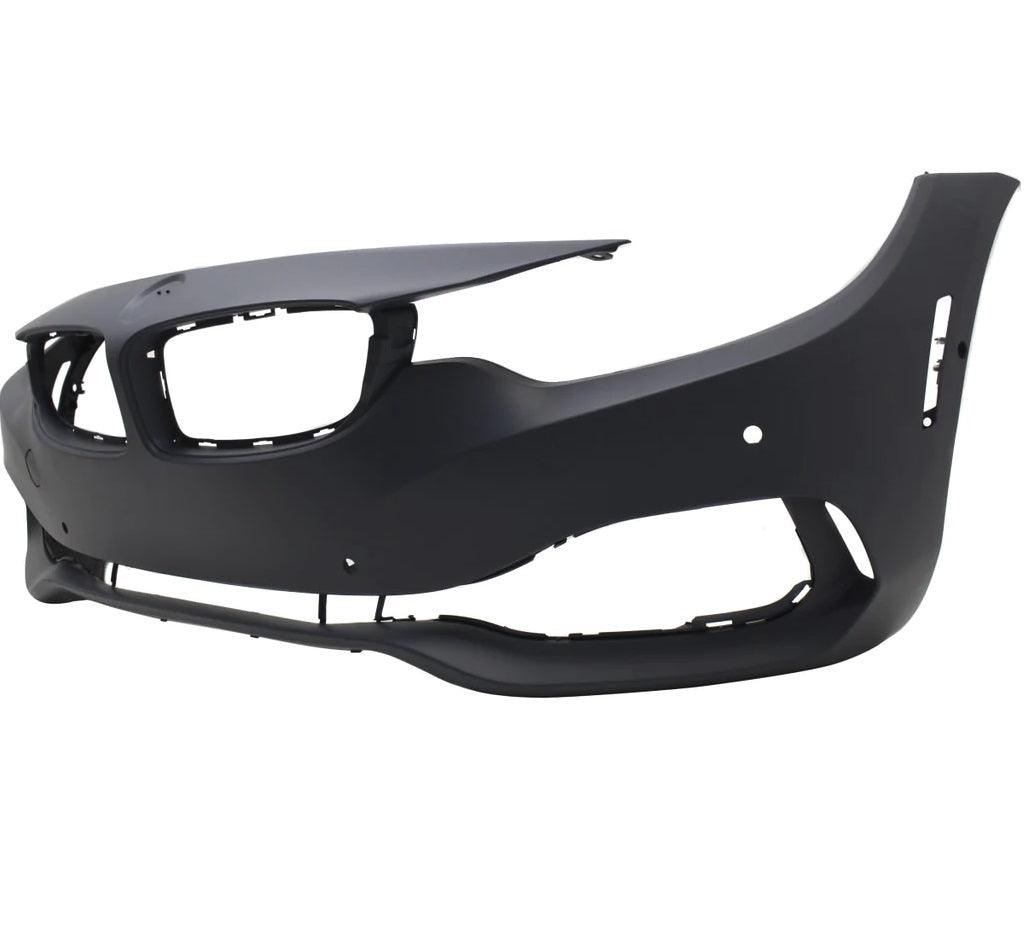 Pare-chocs avant BMW 435i 2014-2016 apprêté sans caméra/lave-glace/pack M avec assistance au stationnement/distance de stationnement, BM1000383