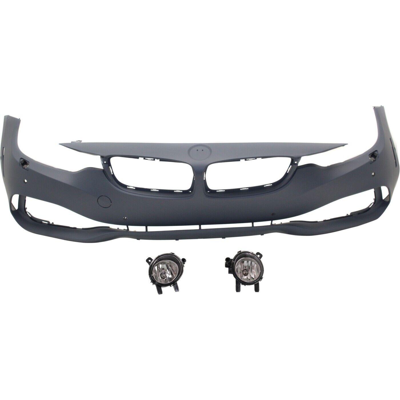 Pare-chocs avant BMW 440i 2017-2019 apprêté sans caméra/pack M avec assistance au stationnement/lave-glace/aide au stationnement, BM1000387