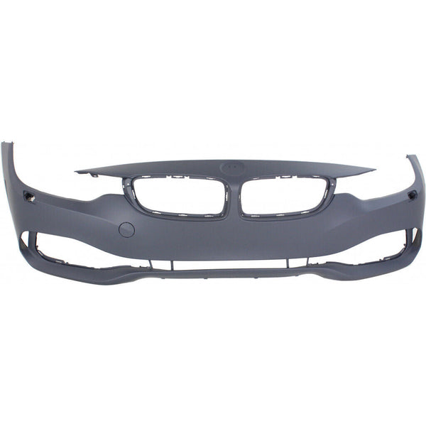 Bumper Front Bmw 4 Series 2014-2016 Primed Without Camera/M-Pkg/Park Assist/Park Distance With Washer Capa , Bm1000389C