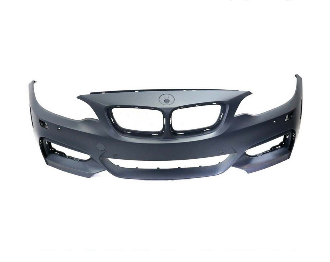 Pare-chocs avant BMW 228i 2015-2016 apprêté sans assistance au stationnement, avec jauge de distance de stationnement/lave-glace/pack M, référence BM1000412C - Hunt Parts