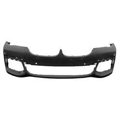 Pare-chocs avant BMW Série 7 2016-2019 apprêté sans assistance au stationnement/lave-glace avec assistance au stationnement/Pack M, BM1000454C - Hunt Parts