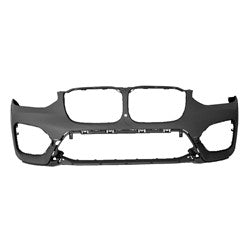 Pare-chocs avant apprêté pour BMW X3 2018-2021 avec assistance au stationnement/capteur de distance de stationnement (sans pack M) pour modèle 301 Luxury, référence BM1000496C - Hunt Parts
