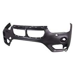 Pare-chocs avant supérieur apprêté pour BMW X1 2016-2019 avec capteur/lave-glace, sans pack M, référence BM1014103C - Hunt Parts