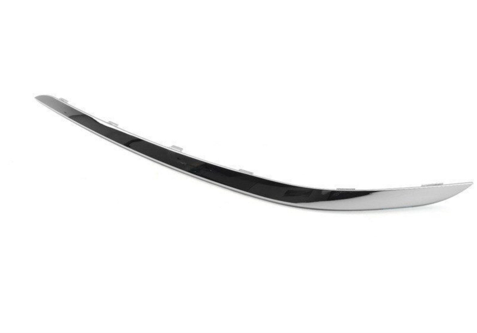 Moulure de pare-chocs avant inférieure côté conducteur, chromée, pour BMW Série 7 (2016-2019), sans pack M, référence BM1046146