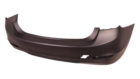 2012-2015 Bmw 3 Series Sedan Bumper Rear Primed With Out Sensor With Moulding For Gas Model (F30 328I) Capa