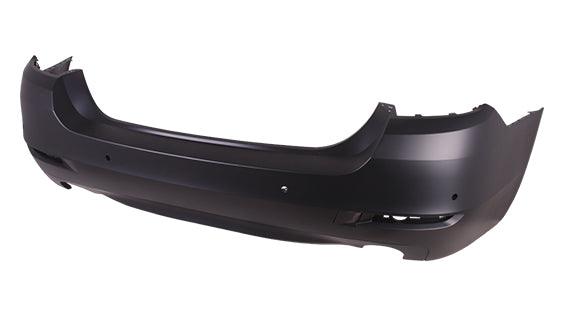 Pare-chocs arrière BMW Série 5 2014-2016 apprêté 535 Berline standard sans chrome avec trou pour capteur, BM1100331