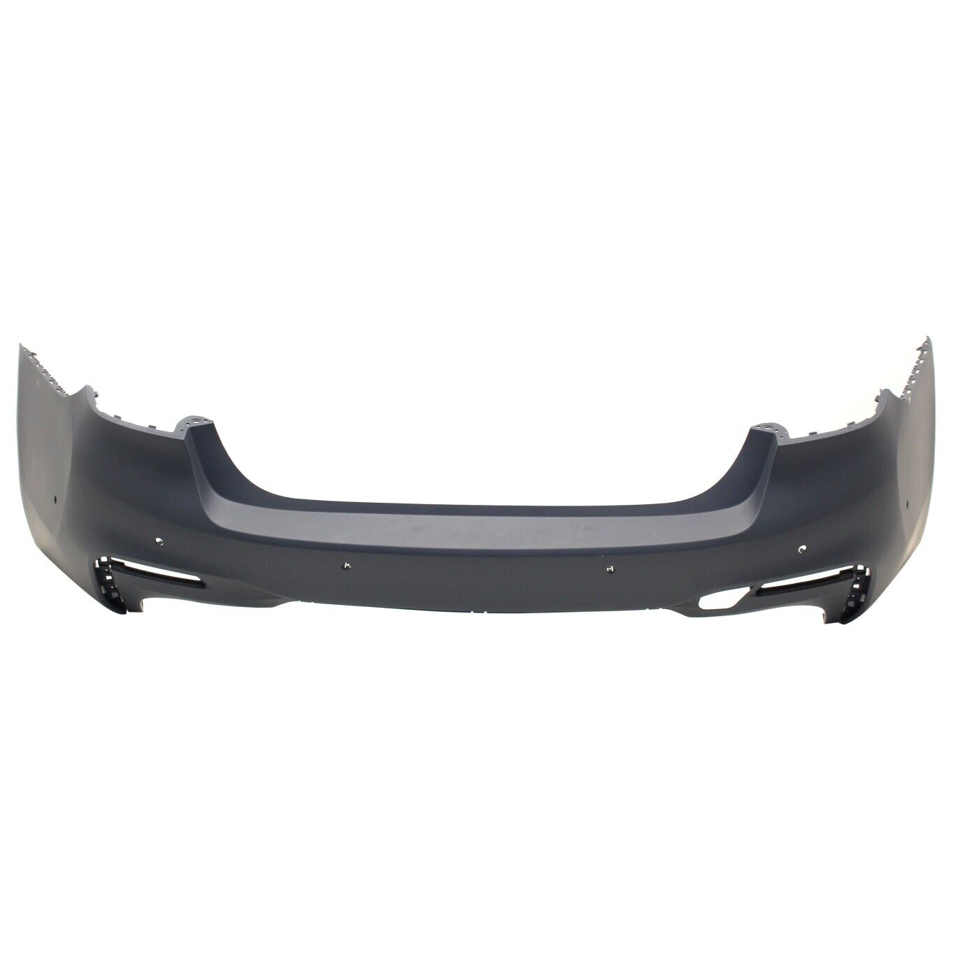 Pare-chocs arrière apprêté pour BMW Série 5 (2017-2020) avec assistance au stationnement/Park Distance/Pack M, référence BM1100370C - Hunt Parts