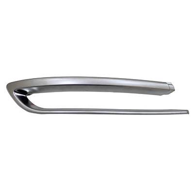 Moulure de pare-chocs arrière côté conducteur pour BMW Série 5 2014-2016 sans pack M, finition Modern Line chromée/argentée, BM1146113