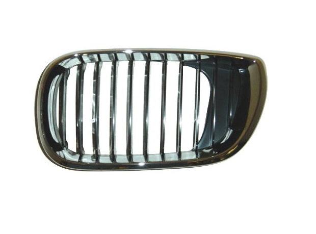 Calandre côté conducteur BMW Série 3 Berline 2002-2005 Chrome/Noir, BM1200126