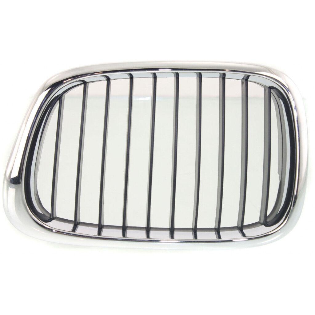 Calandre côté conducteur BMW Série 5 2001-2003 Chrome/Noir 525I/530I, BM1200138