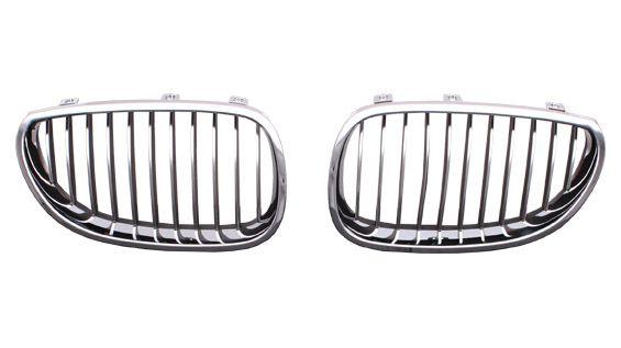 Calandre côté conducteur BMW Série 5 2004-2010 Chrome.Noir, BM1200140
